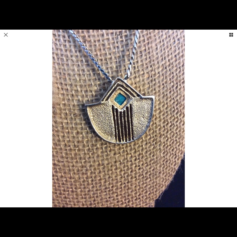 Grosse Solid Sterling Silver/Gold Plated Necklace - image 3